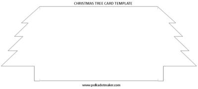 Christmas Tree Template For Cards