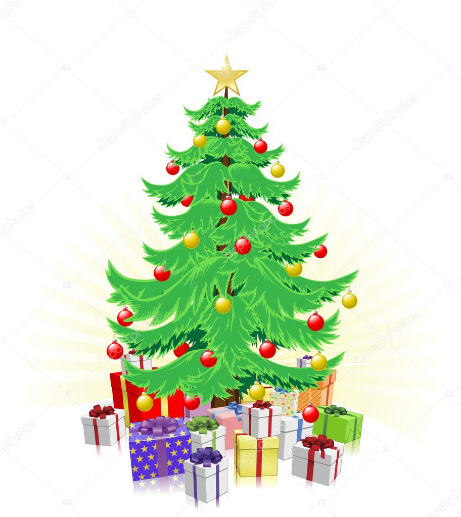 Christmas Tree With Presents