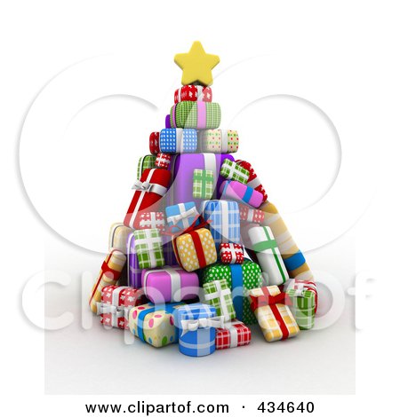 Christmas Tree With Presents Clipart