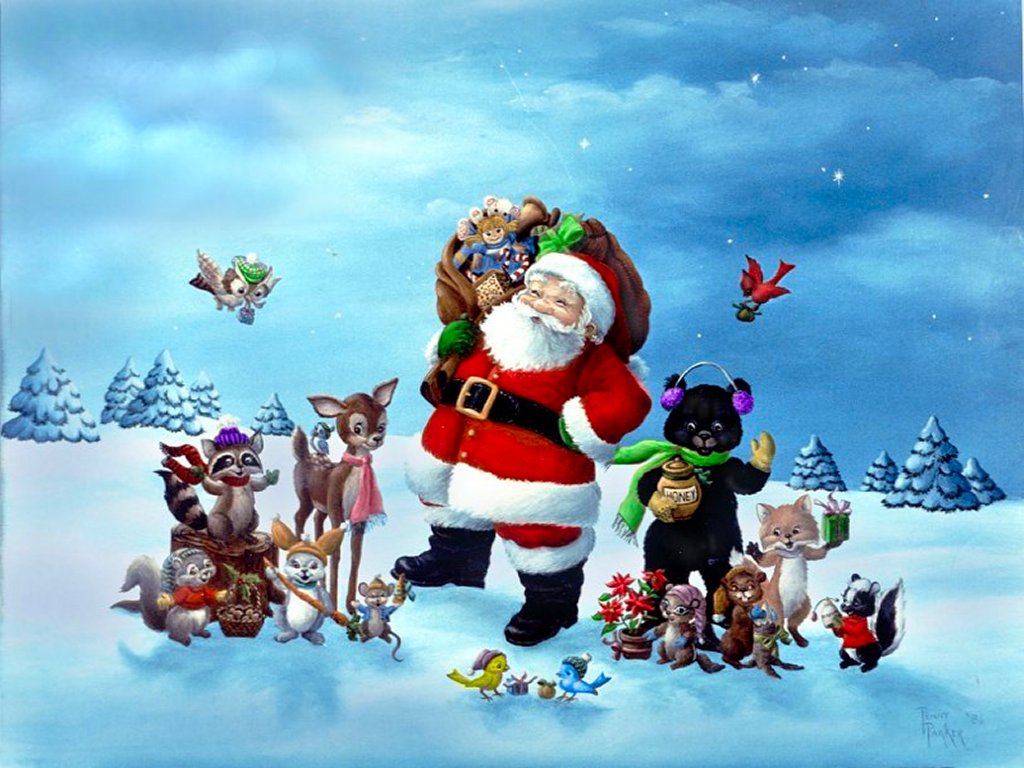 Christmas Wallpaper Santa Claus