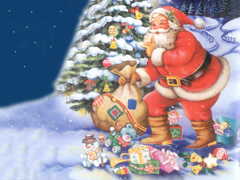 Christmas Wallpaper Santa Claus