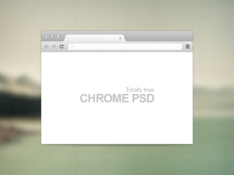 Chrome Browser Window Psd