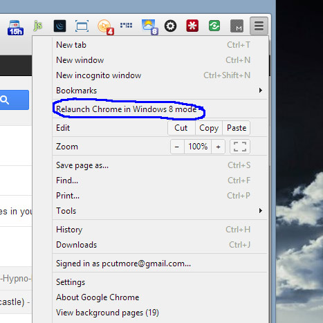 Chrome Browser Windows 8