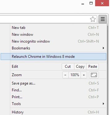 Chrome Browser Windows 8