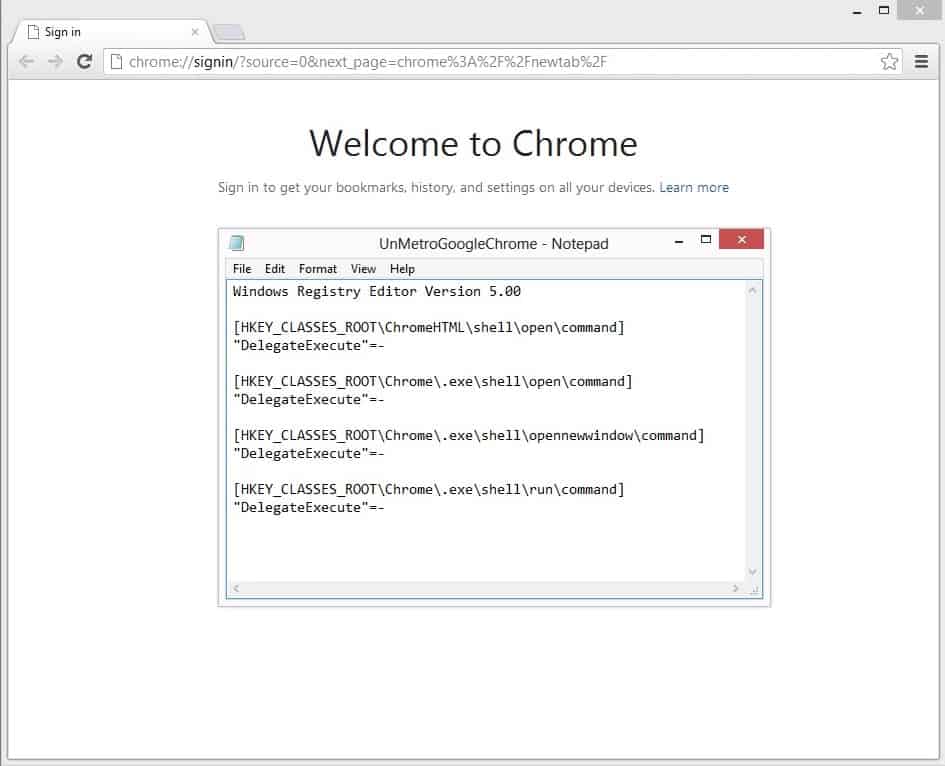 Chrome Browser Windows 8 Rt