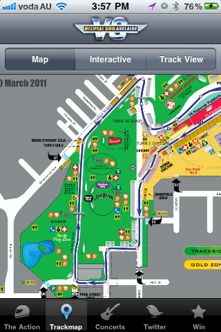 Clipsal 500 Adelaide Track Map