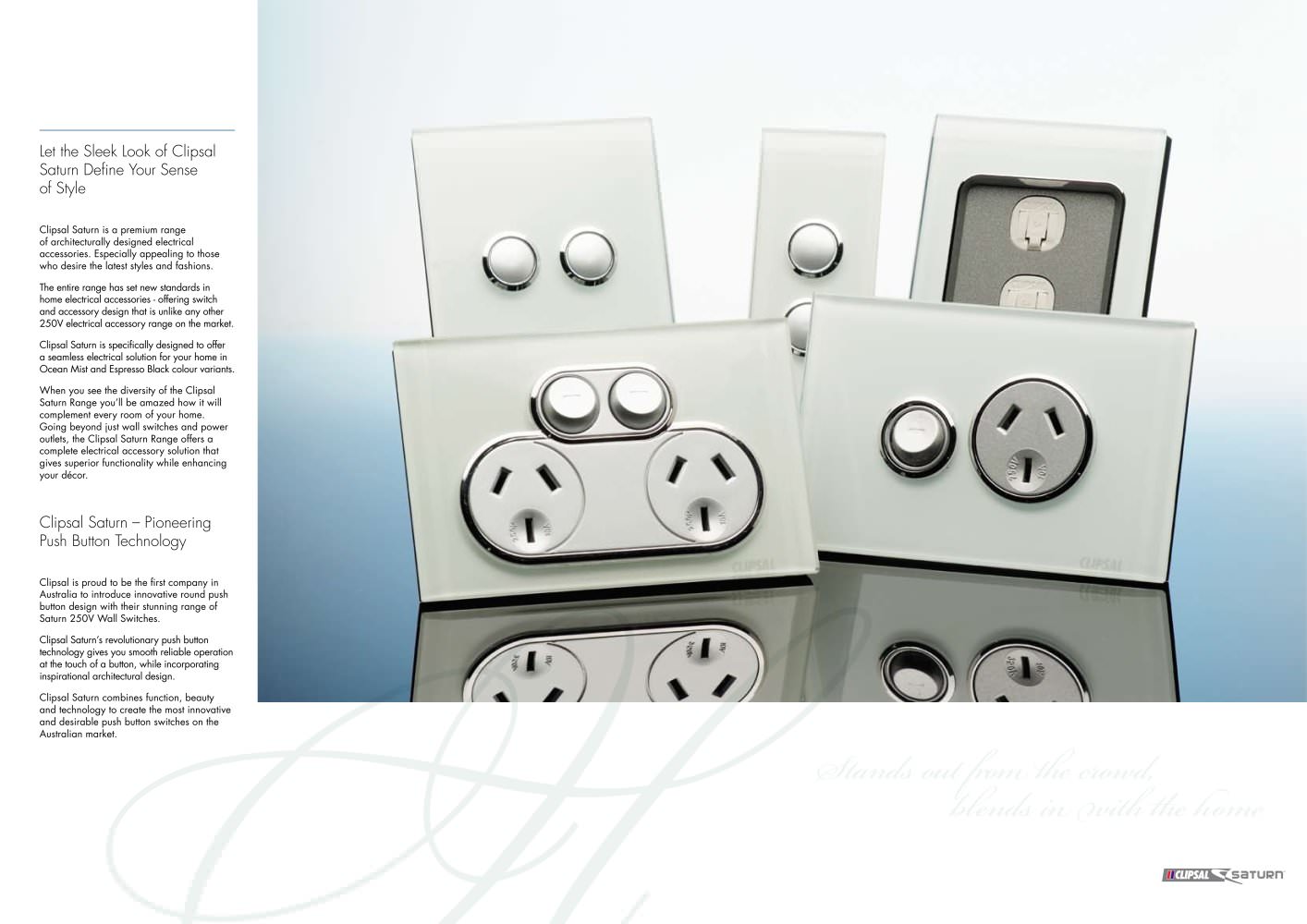 Clipsal Saturn Range Light Switches