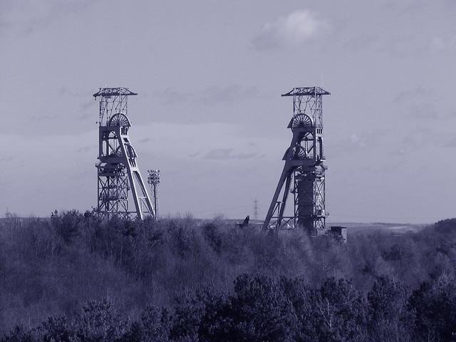 Clipstone Colliery Headstocks Demolition