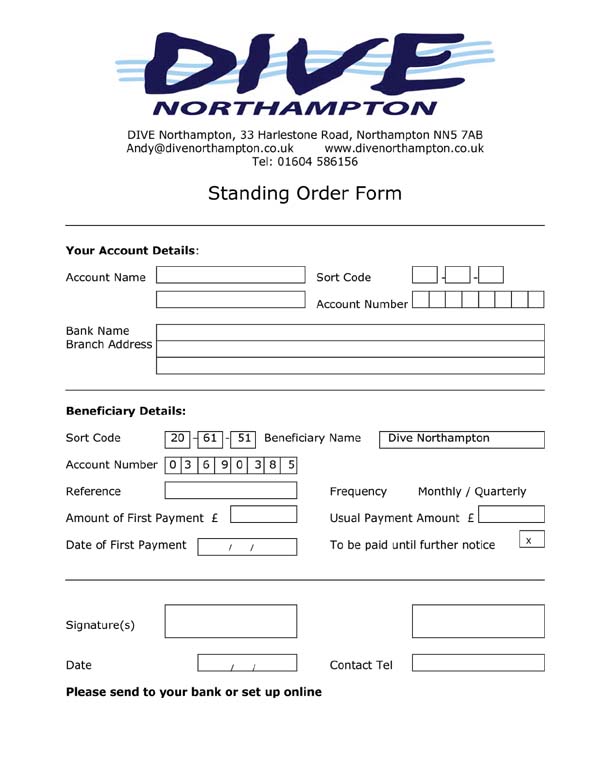 Club Membership Form Format