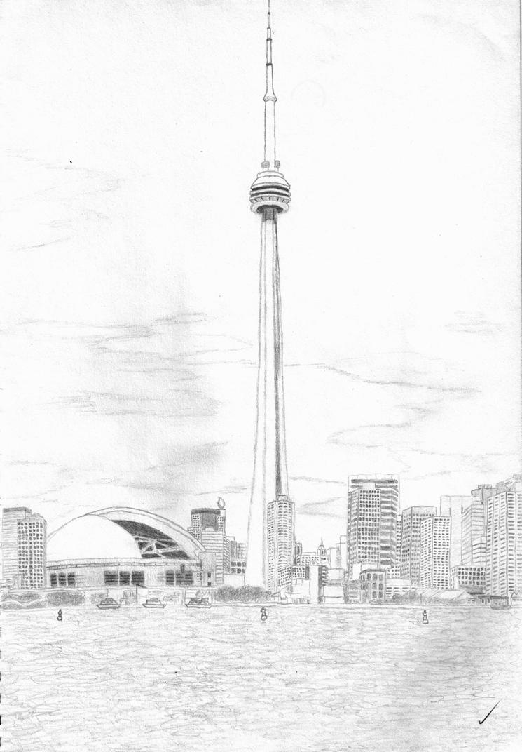 Cn Tower Drawing