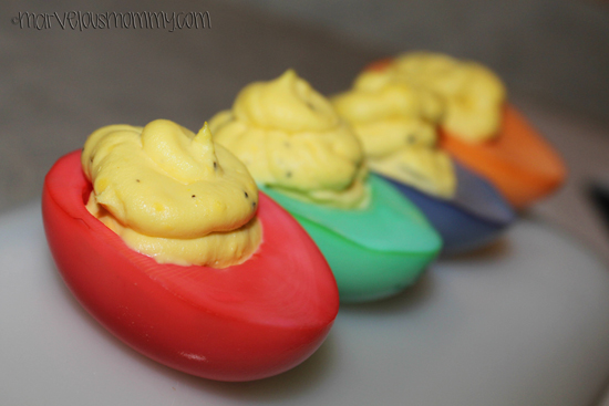 Colored Deviled Eggs Recipe