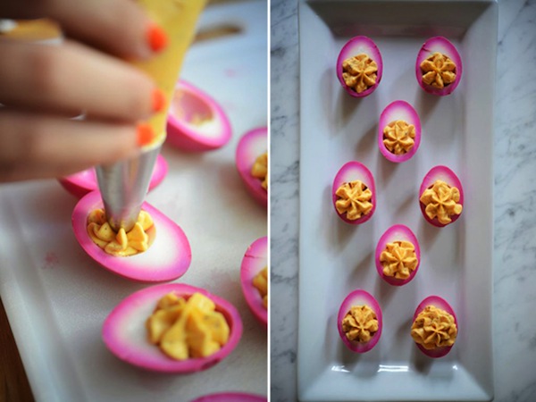 Colored Deviled Eggs Recipe