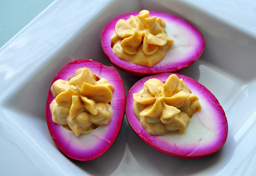 Colored Deviled Eggs Recipe