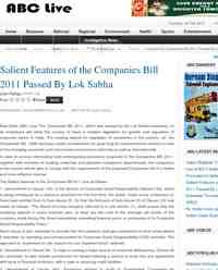 Companies Bill Passed By Lok Sabha