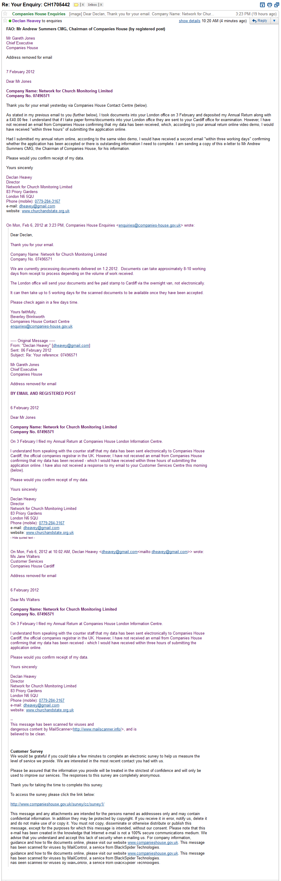 Companies House Annual Return