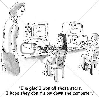 Computer Teachers Cartoon