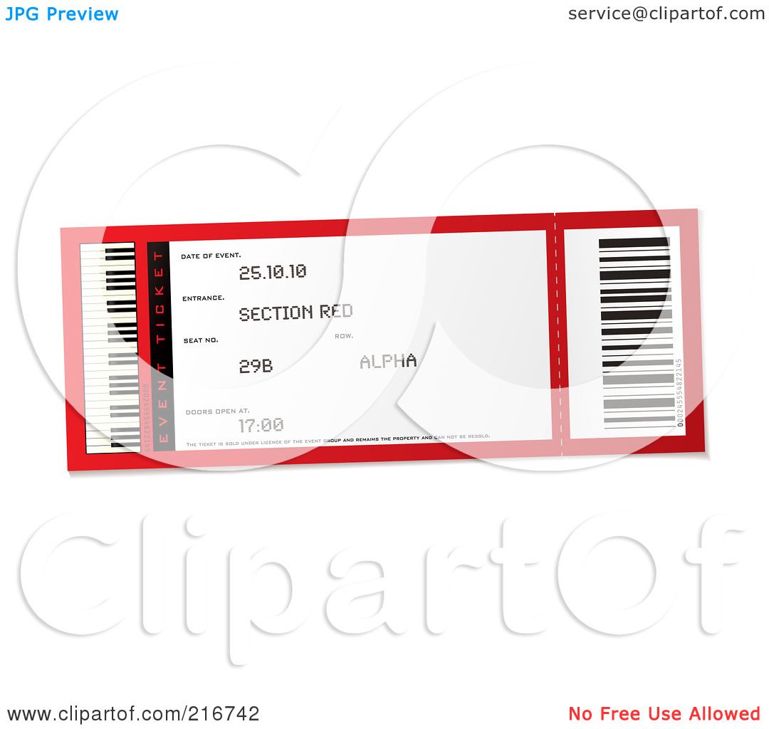 Concert Tickets Clipart