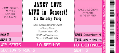 Concert Tickets Design Templates