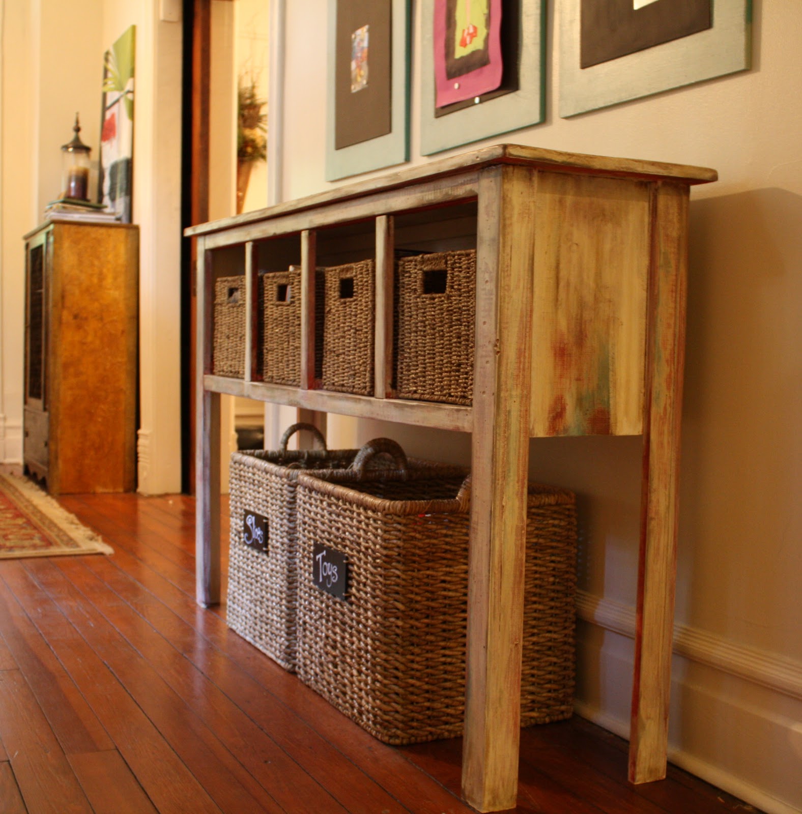 Console Table With Drawers