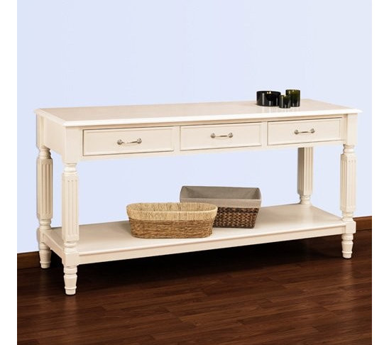 Console Table With Storage Boxes