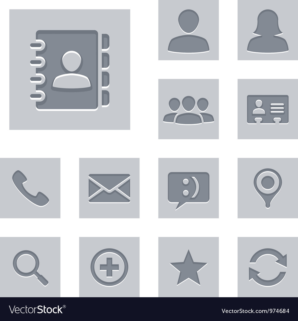 Contact Icons Vector