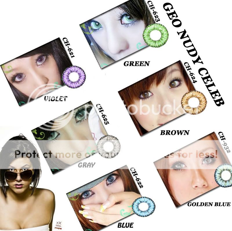 Contact Lenses Colors Chart