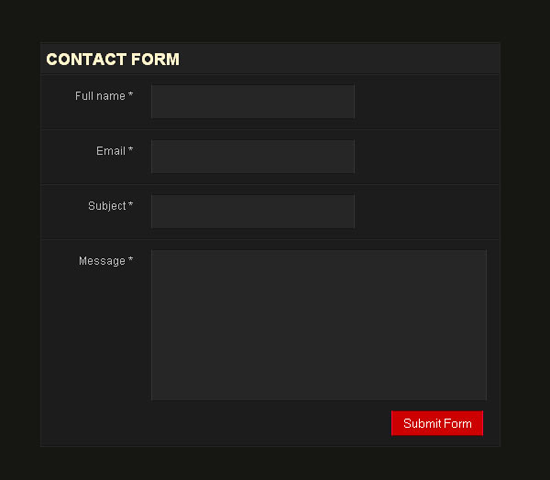 Contact Us Form Design In Html