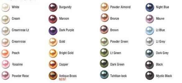 Contacts Colors Chart