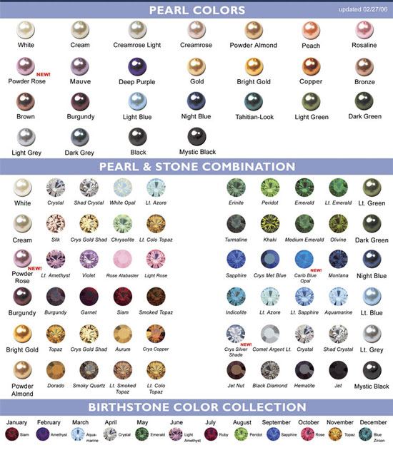 Contacts Colors Chart