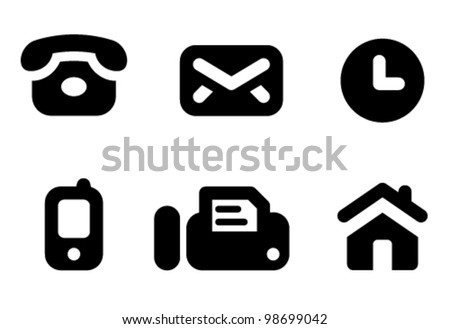 Contacts Icon Vector