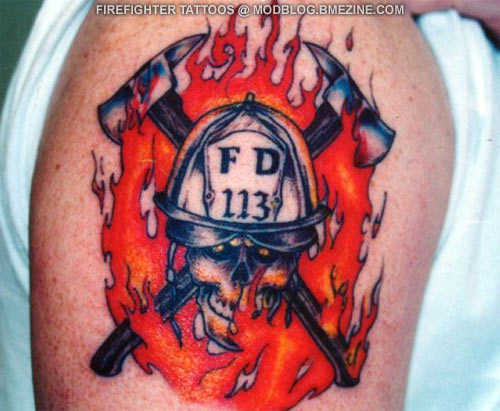 Cool Firefighter Tattoos