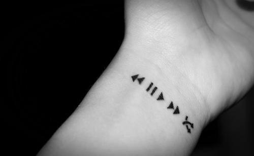 Cool Music Tattoos For Girls