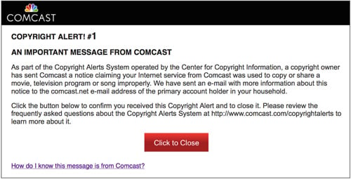 Copyright Infringement Letter Mediacom