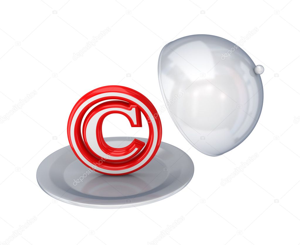 Copyright Symbol Red