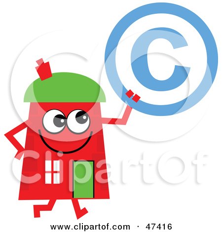 Copyright Symbol Red