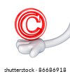 Copyright Symbol Red