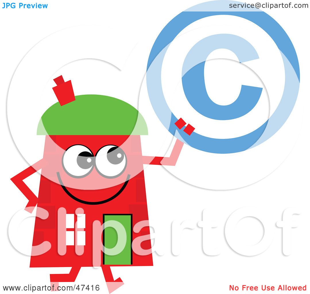 Copyright Symbol Red