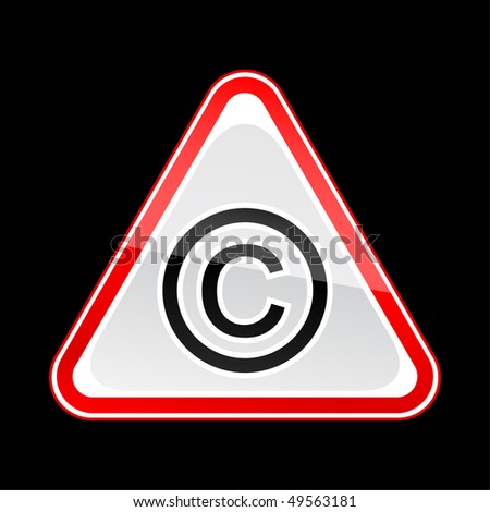 Copyright Symbol Red