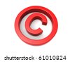 Copyright Symbol Red