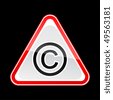 Copyright Symbol Red