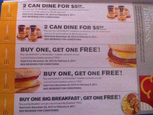 Coupons For Mcdonalds Breakfast Printable