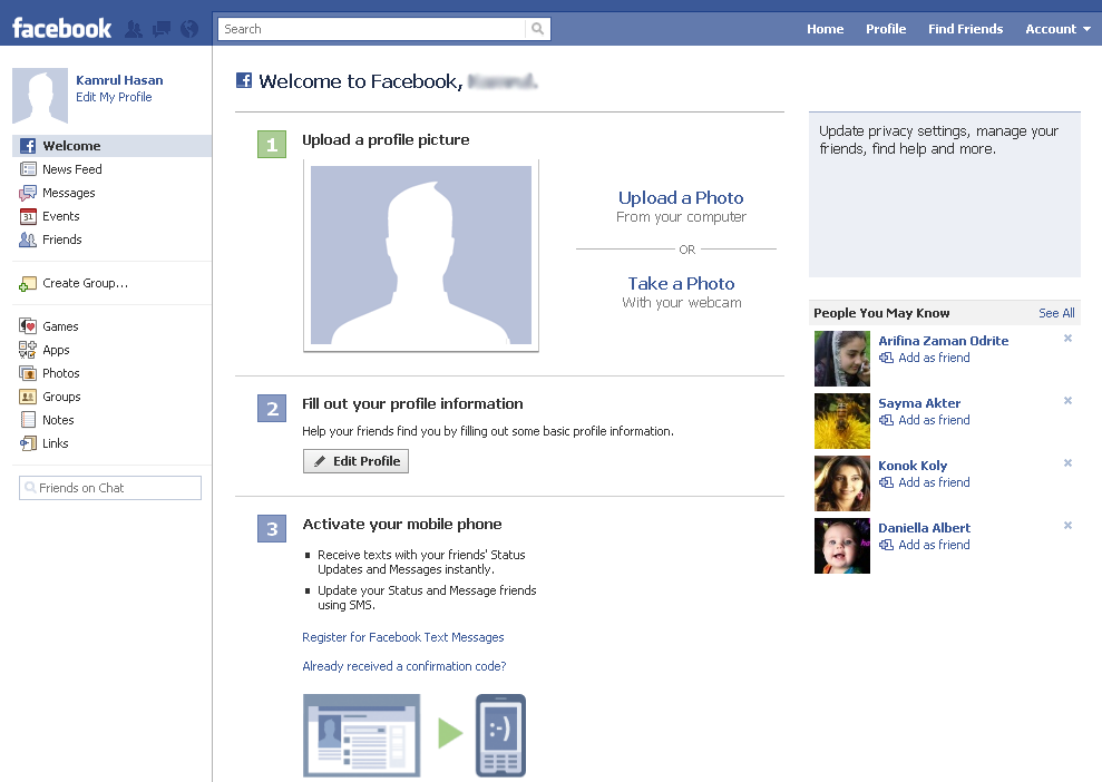 Create Facebook Account