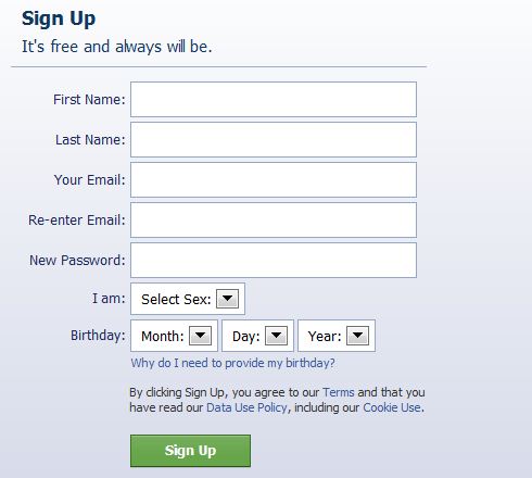 Create Facebook Account Now