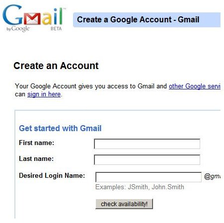 Create Gmail Account Email