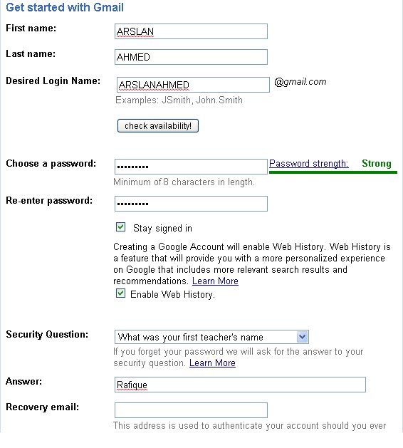 Create Gmail Account Email