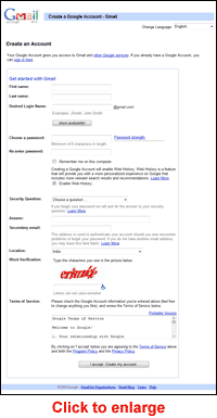 Create Gmail Account Now