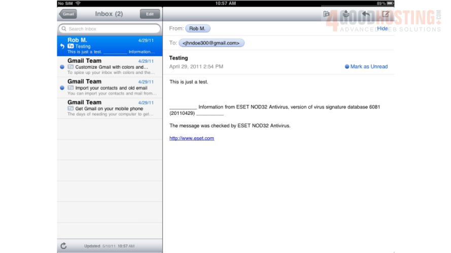 Create Gmail Account On Ipad