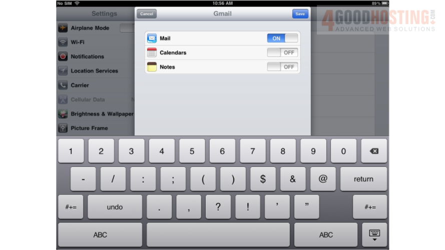 Create Gmail Account On Ipad