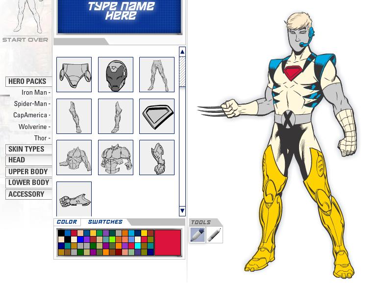 Create Your Own Superhero Online