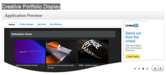 Creative Portfolio Display Linkedin